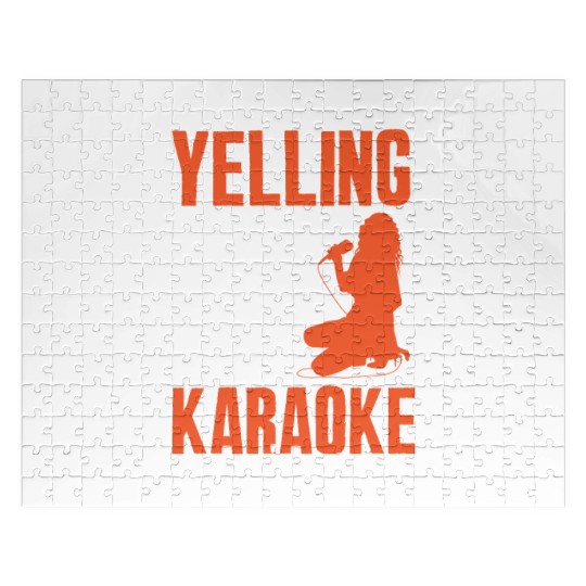Funny Karaoke Singer Singing Musician Karaoke Gift Jigsaw Puzzles