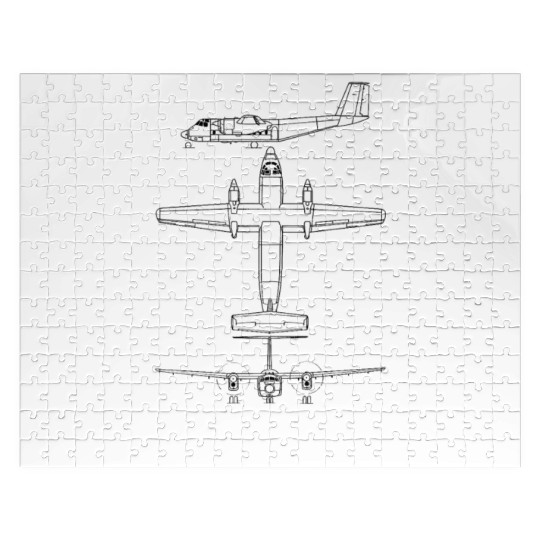 Canada DHC-5 Buffalo Aircraft model Jigsaw Puzzles