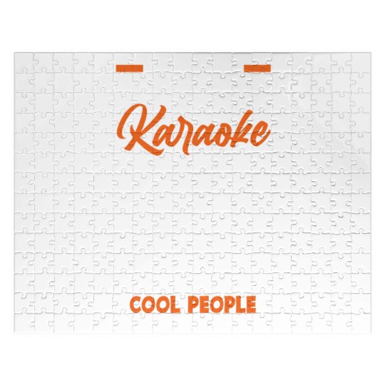 Funny Karaoke Singer Singing Musician Karaoke Gift Jigsaw Puzzles
