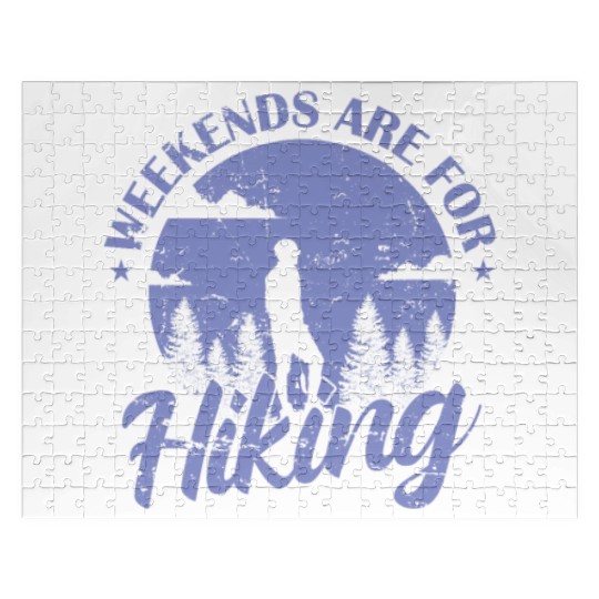 Weekends are Hiking Nature Jigsaw Puzzles