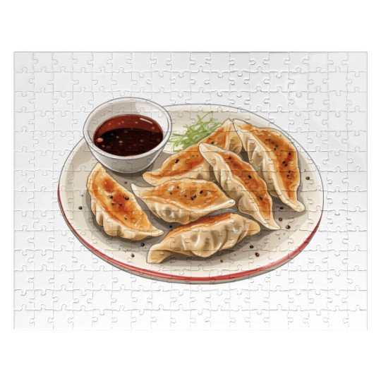 Japanese Pan Fried Dumpling Gyoza Jigsaw Puzzles