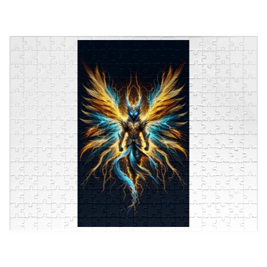 Prismatic Guardian Warrior of Light Jigsaw Puzzles
