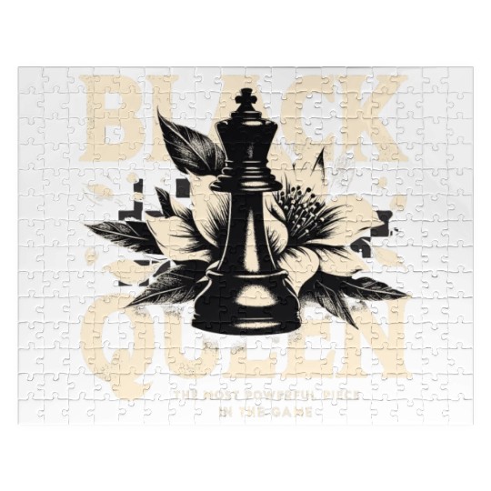 Black Queen The Most Powerful Chess African USA Jigsaw Puzzles
