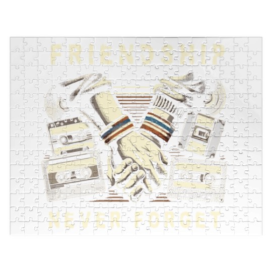 Friendship Never Forget Old School Nostalgia Tape Jigsaw Puzzles