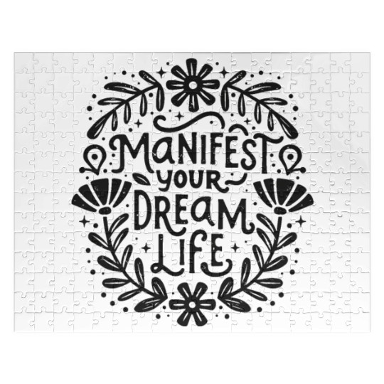 Manifest your dream life law of attraction Jigsaw Puzzles