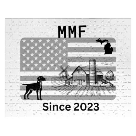 MMF with patriotic background Jigsaw Puzzles