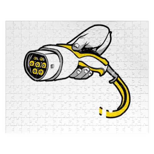 Drive Electric Charge Car EV Driver Jigsaw Puzzles