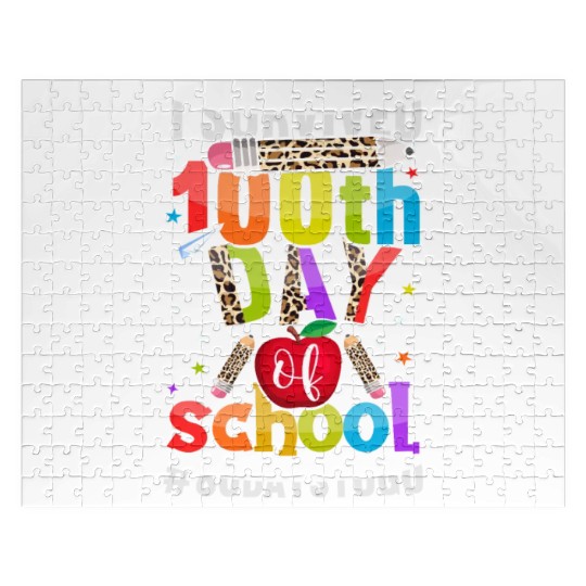 I Survived 100th Day of School 80 To Go Teacher Jigsaw Puzzles