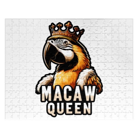 Blue Gold Macaw Ornithologist Macaw Queen Jigsaw Puzzles