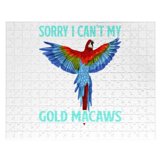 Gold Macaw Ornithologist Enthusiast Gift Jigsaw Puzzles