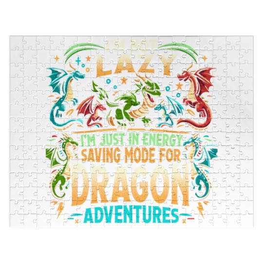 DRAGON ADVENTURES - I'm Not Lazy Jigsaw Puzzles