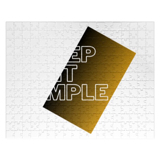 keep it simple Jigsaw Puzzles