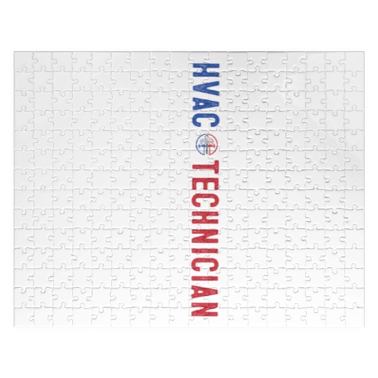 HVAC Technician US American Flag HVAC Mechanic Jigsaw Puzzles