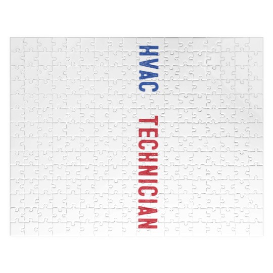 HVAC Technician US American Flag HVAC Mechanic Jigsaw Puzzles