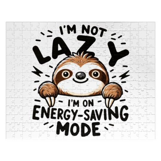 Chill Sloth - Energy-Saving Mode On Jigsaw Puzzles