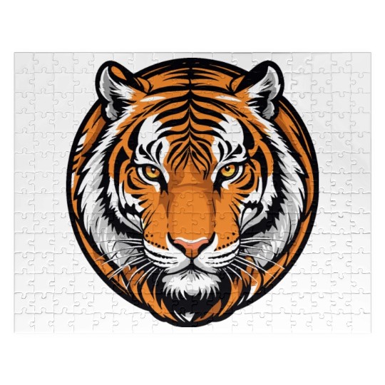 Tiger Majesty - Bold Striped Predator Jigsaw Puzzles