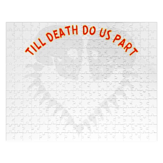 Skulls Till Death Do Us Part Heart © Jigsaw Puzzles