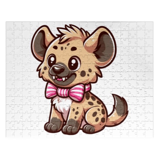 Playful Hyena Cartoon Jigsaw Puzzles
