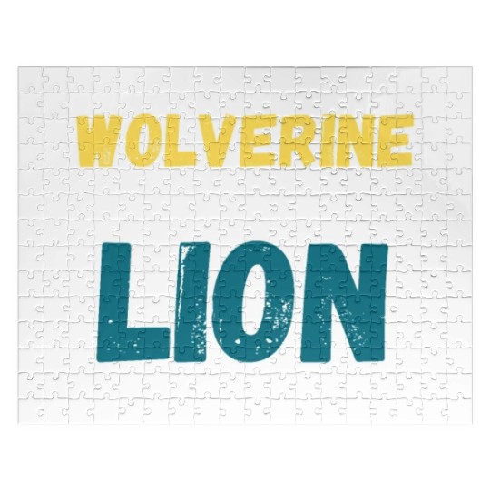 Wolverine On Saturday Lion On Sunday Detroit Jigsaw Puzzles