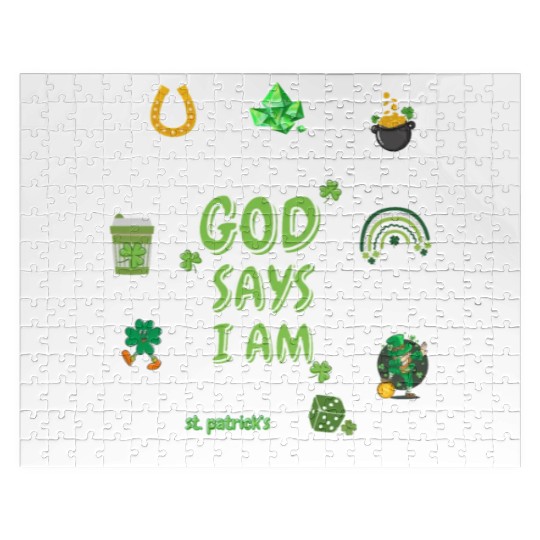 God says i am St. Patricks Day Jigsaw Puzzles