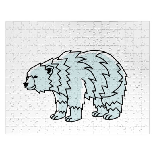 Tribal Polar Bear Indigenous Gift Jigsaw Puzzles