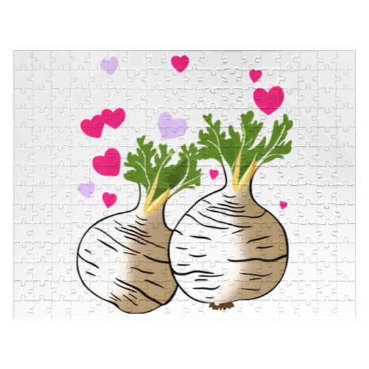 Turnip Love Hearts Valentine's Day Jigsaw Puzzles