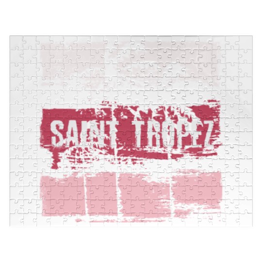 Saint Tropez Vacation Souvenir Abstract Artistic Jigsaw Puzzles