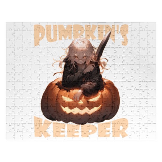 Pumpkin's Keeper Evil Killer Anime Jack O Lantern Jigsaw Puzzles