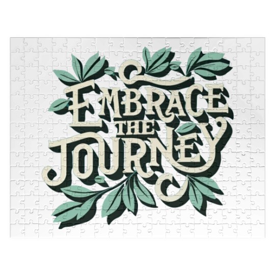 Embrace The Journey Motivational Kindness Affirmat Jigsaw Puzzles