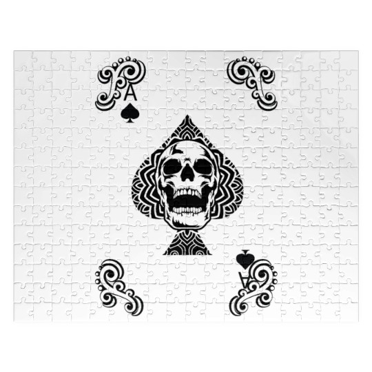 Death Card Addicted to Gaming Gift Jigsaw Puzzles