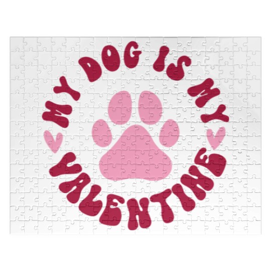 My Dog is My Valentine Jigsaw Puzzles Dog Lover Clothes