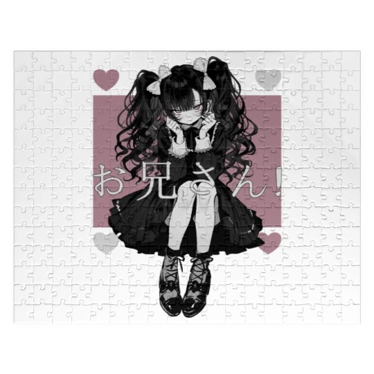 Gothic Maid Anime Harajuku Yami Kawaii Aesthetic Jigsaw Puzzles