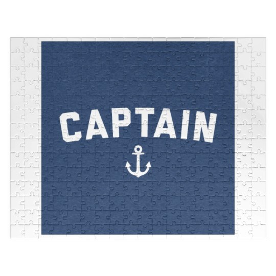 Captain Nautical Ocean Sailing Boat Funny Quote Jigsaw Puzzles