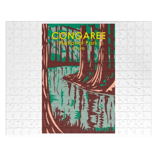 Congaree National Park South Carolina Vintage Jigsaw Puzzles