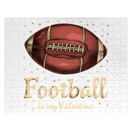Football Is My Valentine - American Football Jigsaw Puzzles