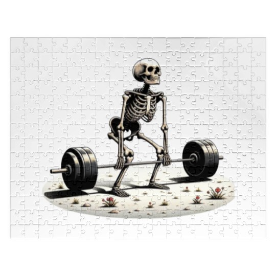 Funny Meme Exercise Weightlifter Weightlifting Jigsaw Puzzles