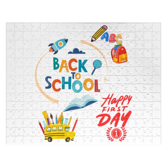 Happy First Day Back To School Jigsaw Puzzles