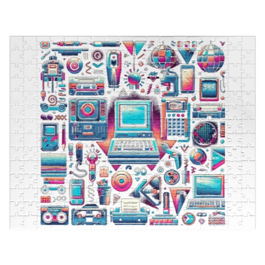 90s Tech & Pop Culture Jigsaw Puzzles