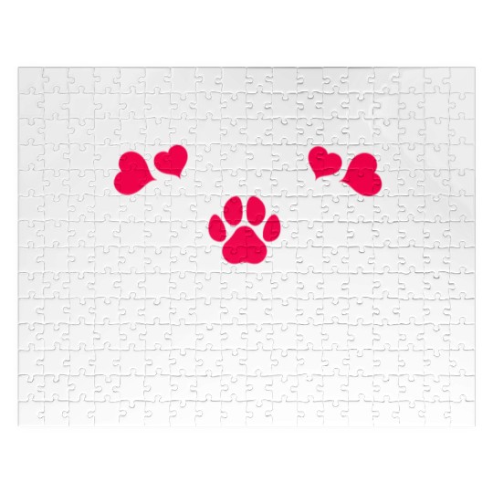 My dog is my valentine Jigsaw Puzzles