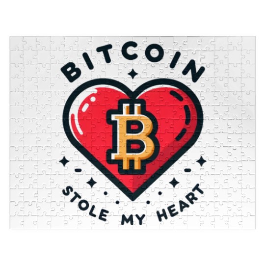 Bitcoin Stole My Heart Love Affair Jigsaw Puzzles