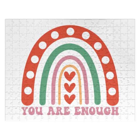 "You are enough" - Positive mindset message Jigsaw Puzzles