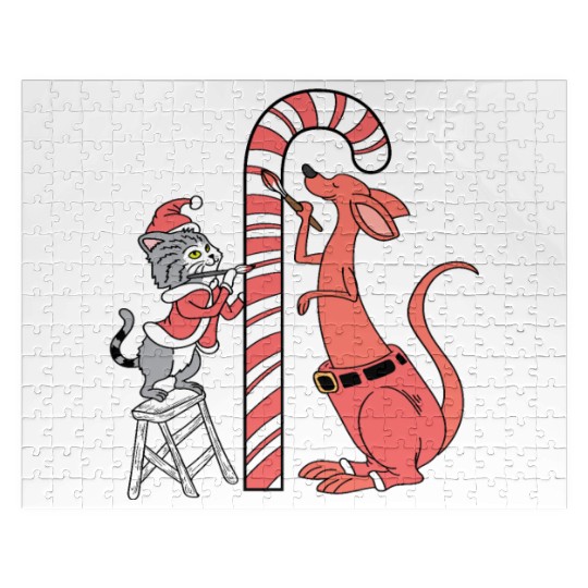 Delicious Candy Cane Foodie and Candy Lover Gift Jigsaw Puzzles