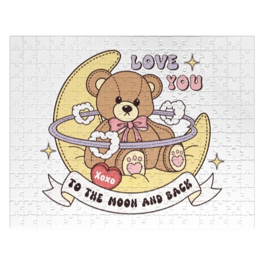 Cute Valentine's Day Teddy Bear Jigsaw Puzzles