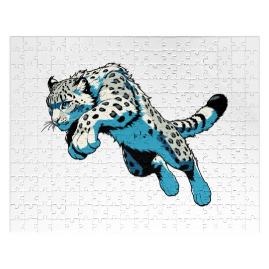 Snow Leopard Leopard White Leopard Jigsaw Puzzles