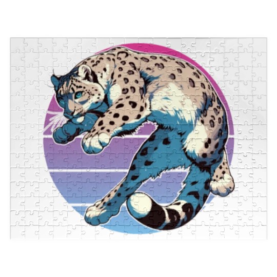 Snow Leopard Leopard White Leopard Jigsaw Puzzles