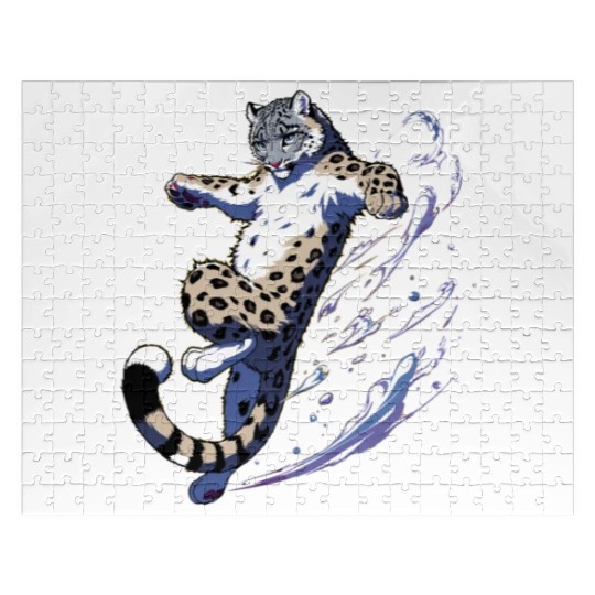 Snow Leopard Leopard White Leopard Jigsaw Puzzles