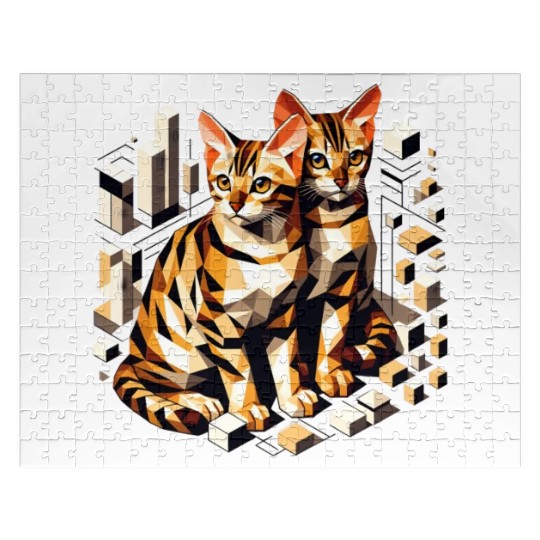 Bengal Kittens Cute Kittys Jigsaw Puzzles
