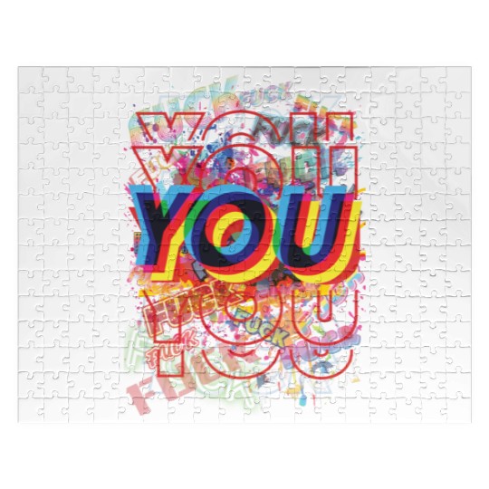 Happy Pop Art Lily Allen Fuck You Very, Very Much Jigsaw Puzzles