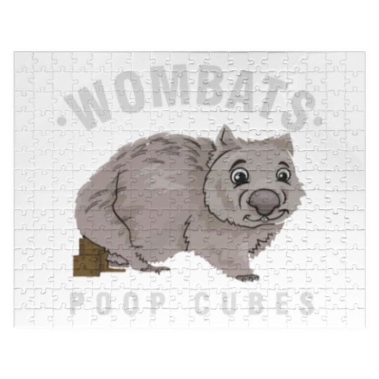 Cute Wombat Lover Wombats Poop Cubes Wombat Owner Jigsaw Puzzles