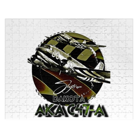 Douglas AKA C-47 Dakota Skytrain Military Version Jigsaw Puzzles